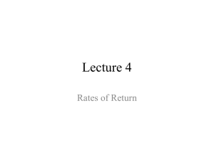 auxiliary rate of return
