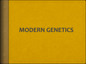 chapter 26 - modern genetics
