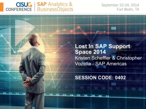 Lost in SAP Support Space 2014SABOC_Presentation
