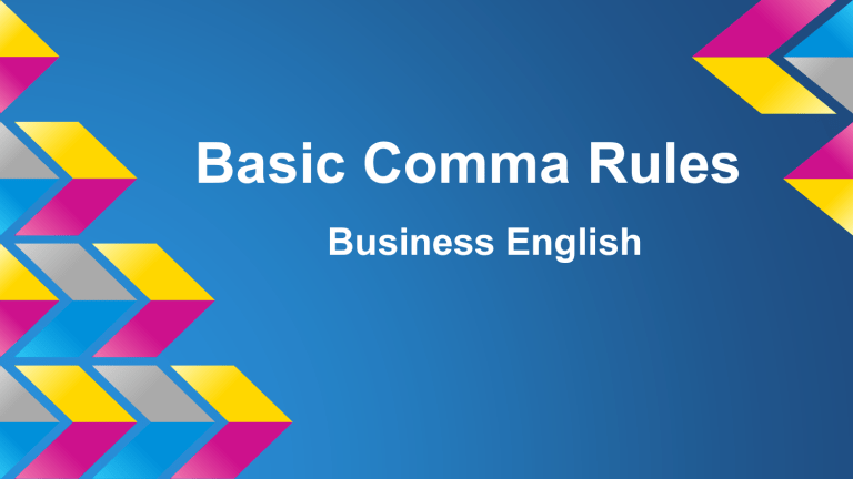 basic-comma-rules