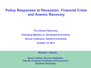 Policy Responses to Recession, Financial Crisis