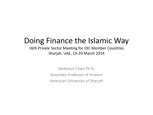 Doing Finance the Islamic Way