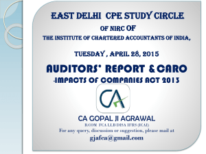 CA Gopalji Agrawal on 28 March 2015 in East Delhi Study Circle