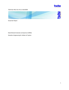 CIOT Waveform and Bandwidth study