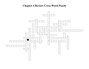 Chapter 4 Review Cross