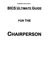 Chairperson guide