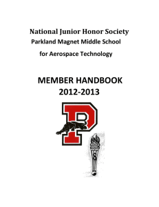 national junio honor society - Montgomery County Public Schools