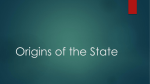 Origins of the State PP