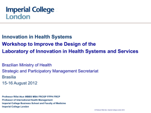 Health Systems, Policy and Financing Module
