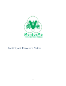 11-2013 MentorMe Weekend Resource Guide