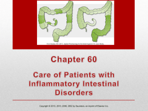 Chapter 60 Care of Patients with Inflammatory Intestinal Disorders