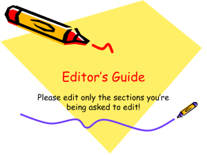 Titanic Essay Editing Guide.ppt