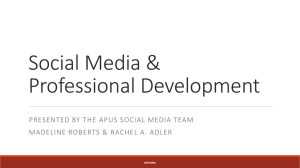 Social Media & Professional Development