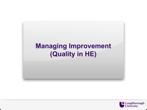 Managing Improvement.. - Loughborough University