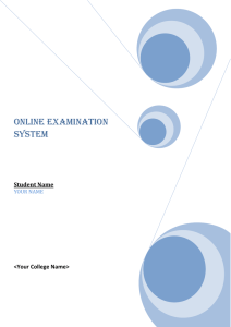 Online Examination System