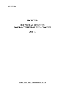 Section B - Accounts Guidance Word