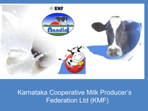 Karnataka co-oprative milk producers federation Ltd( KMF)