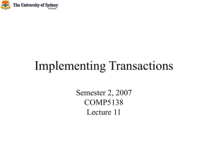 3 hrs of lectures on transactions