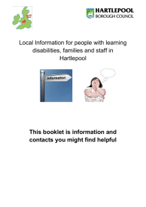 Local Information for people with learning disabilities