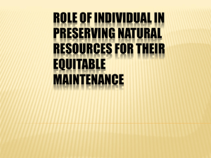classification of natural resources based on