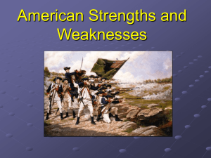 American Strengths and Weaknesses