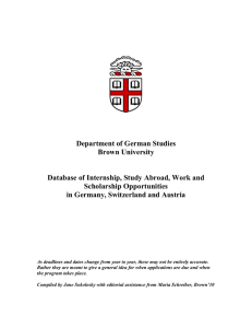 CDS International Internship Program in Germany