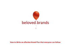 How to Write a Brand Plan