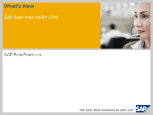 or SAP Best Practices for