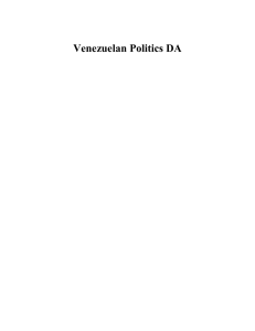 Venezuelan Politics DA - Open Evidence Project