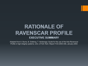 Ravenscar Profile Executive Summary