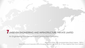Presentation - Uniseven Engineering & Infrastructure Pvt. Ltd.
