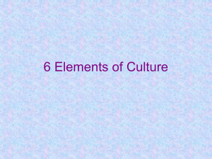 6 Elements of Culture