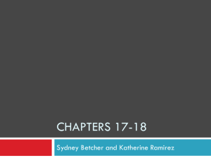Chapters 17-18