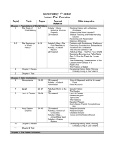 World History, 4th ed. Lesson Plan Overview