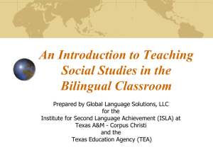 Teaching Social Studies in the Bilingual Classroom
