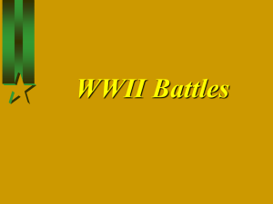 WWII Battles Powerpoint