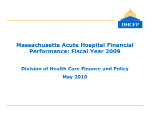 Massachusetts Acute Hospital Financial Performance