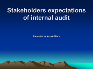 Management expectations of internal audit