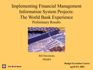 Implementing Financial Management Information