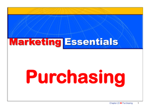 The Purchasing Function