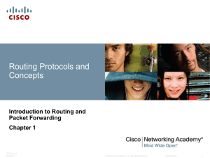 Introduction to Routing and Packet Forwarding