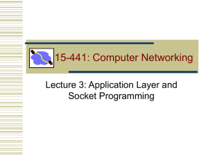 15-441 Socket Programming