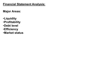 Class 12 - Financial Statement Analysis