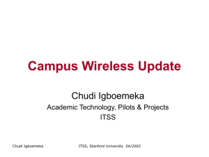 Campus Wireless Update
