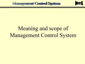 Management control System