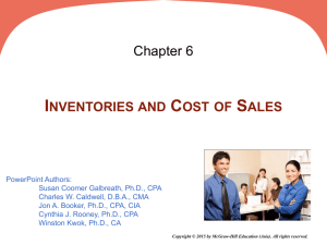 Inventories and Cost of Sales