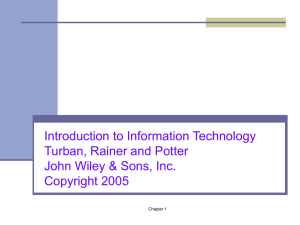 Part Ι - Center For Information Management, Integration and