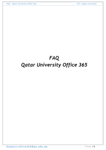 FAQ - Qatar University Office 365
