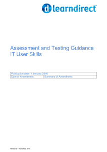 Assessment and Testing Guidance 2016