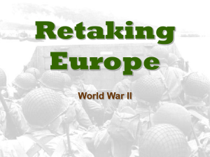 Retaking Europe & The Holocaust